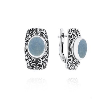 Серьги из серебра с виоланом 2310В01370 от KRASNOE, металл Серебро, вставка Виолан