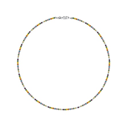 Бусы из серебра с агатами 8340656112-45