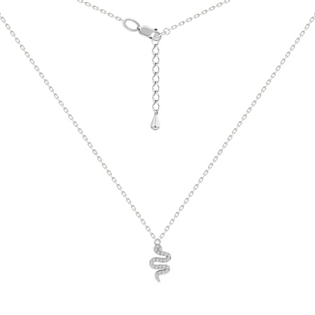 Колье из серебра с фианитами