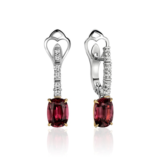 Серьги из золота с турмалинами и бриллиантами charming Серьги из золота с турмалинами и бриллиантами charming