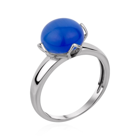 Купить кольцо из серебра с кошачим глазом в интернет-магазине KRASNOE