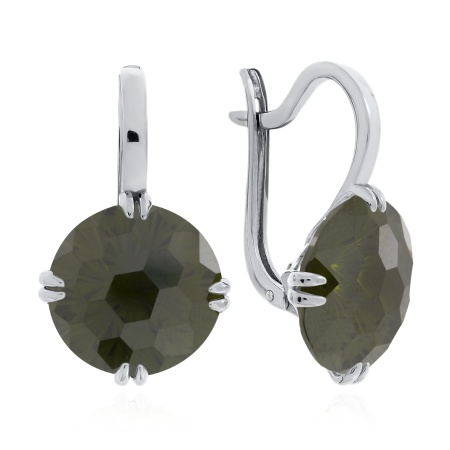 Серьги из серебра с фианитами 2340201502-57 от KRASNOE, металл Серебро, вставка Фианит