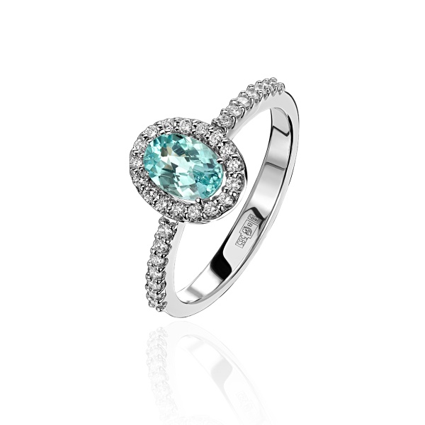 Кольцо из золота с турмалином и бриллиантами ti amo