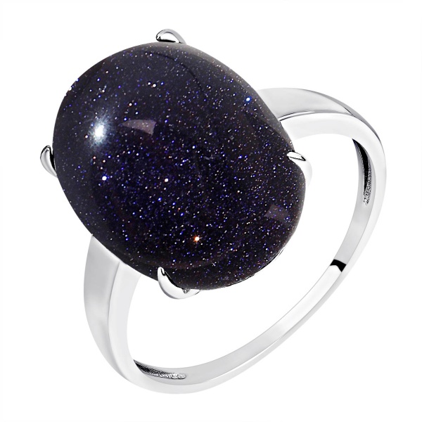 Купить кольцо из серебра с авантюрин синт.ом в интернет-магазине KRASNOE Купить кольцо из серебра с авантюрин синт.ом в интернет-магазине KRASNOE