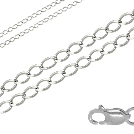 Купить цепь из серебра без вставок