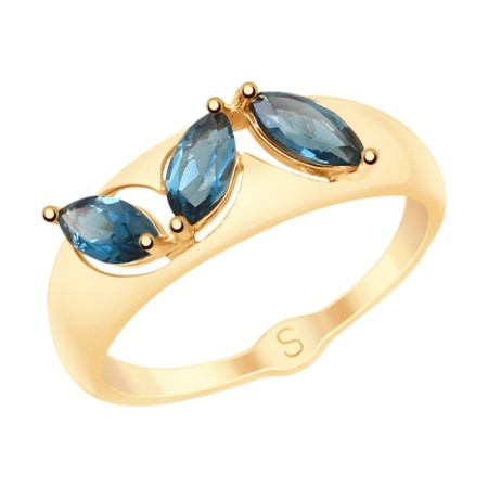 Купить кольцо из золота с топазом в интернет-магазине KRASNOE Купить кольцо из золота с топазом в интернет-магазине KRASNOE