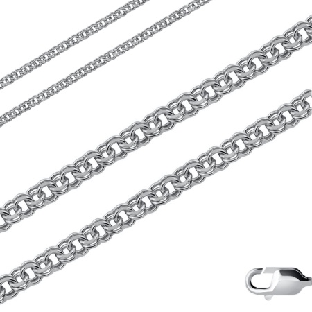 Цепь из серебра без вставок