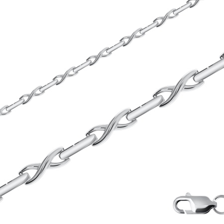 Купить браслет из серебра без вставок