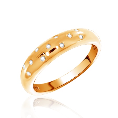 Купить кольцо из серебра с фианитами в интернет-магазине KRASNOE