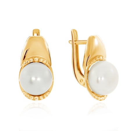 Серьги из серебра с жемчугами и жемчугами