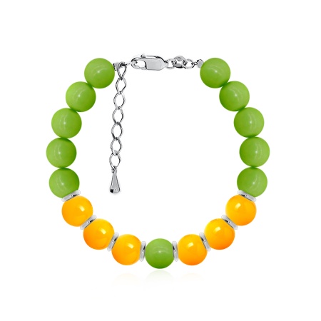 Купить браслет из серебра с агатами