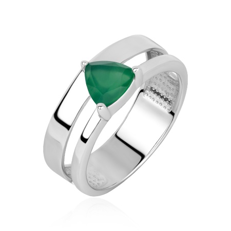 Купить кольцо из серебра с агатом в интернет-магазине KRASNOE