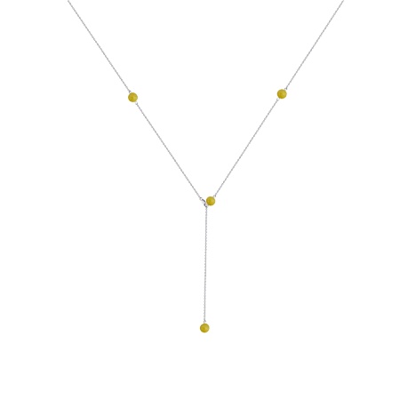 Колье из серебра с жадом 8340656213-4-50