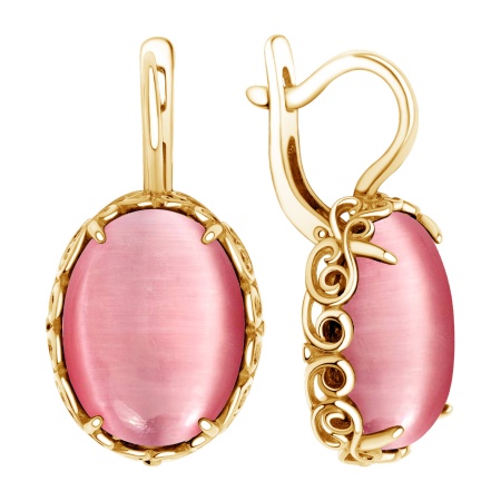 Серьги из серебра с агатом 2320265712-30 от KRASNOE, металл Серебро, вставка 