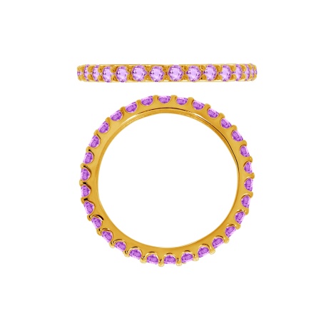 Кольцо из серебра с аметист со скидкой