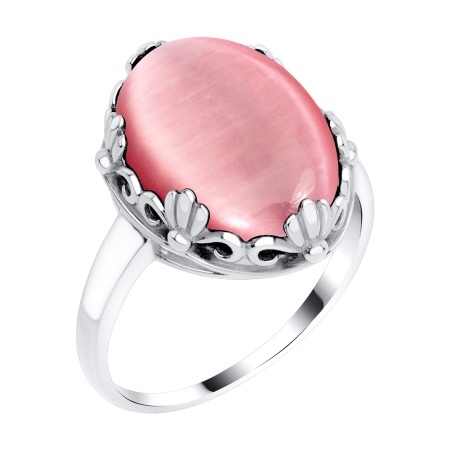 Купить кольцо из серебра с кошачий глазом в интернет-магазине KRASNOE