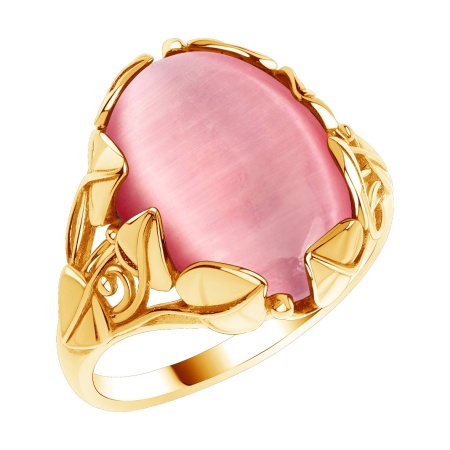 Купить кольцо из серебра с кошачий глазом в интернет-магазине KRASNOE