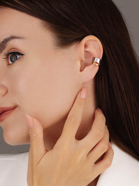 Серьги из серебра без вставок 2350404891 от KRASNOE, металл Серебро, вставка Без вставок