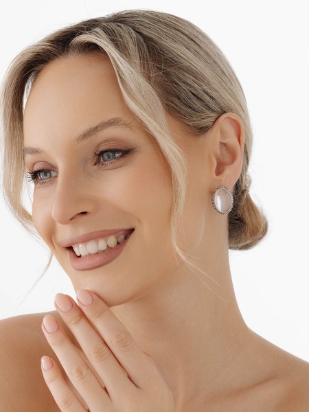 Серьги из серебра с кварцами 2310100969-30 от KRASNOE, металл Серебро, вставка Кварц Серьги из серебра с кварцами 2310100969-30 от KRASNOE, металл Серебро, вставка Кварц