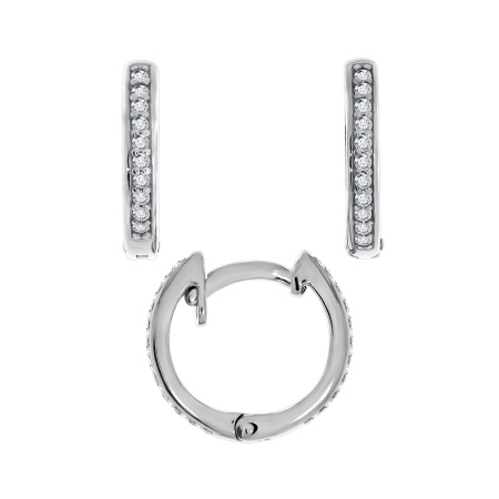 Серьги из серебра с фианитами 2340201273л от KRASNOE, металл Серебро, вставка Фианит