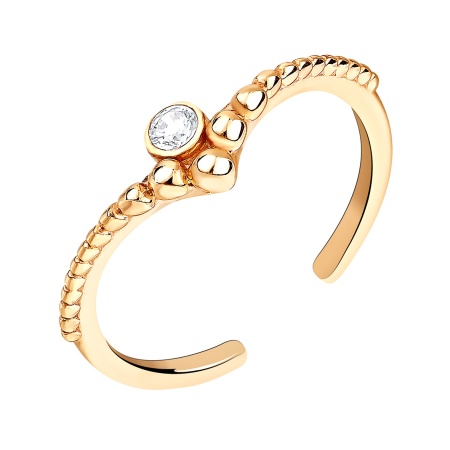 Купить кольцо из серебра с фианитом в интернет-магазине KRASNOE