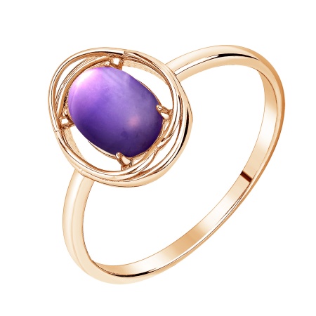Купить кольцо из серебра с аметист в интернет-магазине KRASNOE