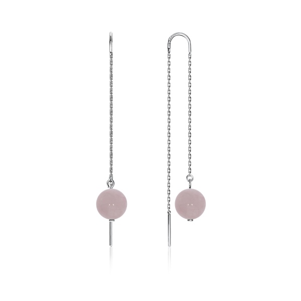 Серьги из серебра с кварцем 2340100712-9-30 от KRASNOE, металл Серебро, вставка Кварц