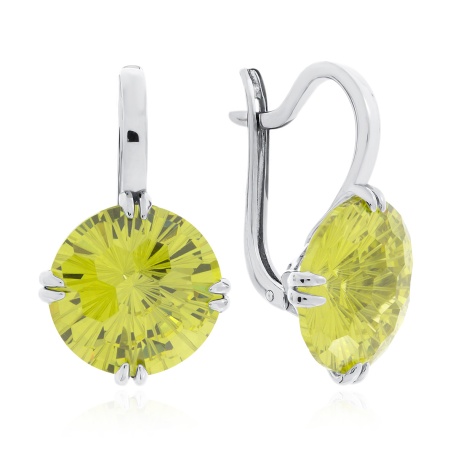 Серьги из серебра с фианитами 2340201502-65 от KRASNOE, металл Серебро, вставка 