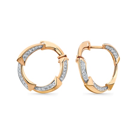 Серьги из золота без вставок 002-0940-0001-011 от KRASNOE, металл Золото, вставка 