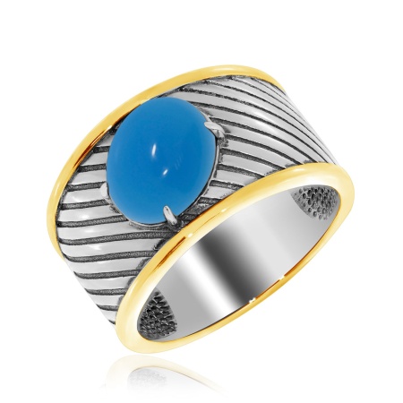 Купить кольцо из серебра с агатом в интернет-магазине KRASNOE