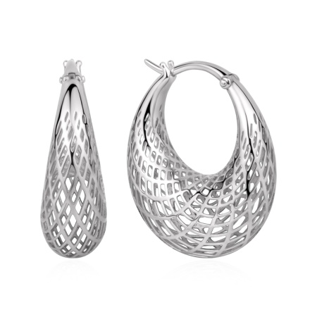 Серьги из серебра  2340405065 от KRASNOE, металл Серебро, вставка 