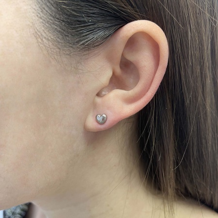 Пусеты из серебра без вставок