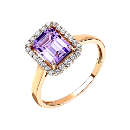 Купить кольцо из серебра с аметист в интернет-магазине KRASNOE