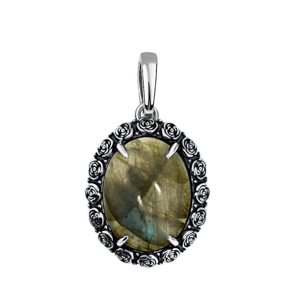 Купить подвеска из серебра с лабрадоритом