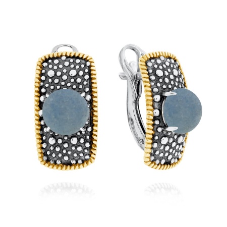 Серьги из серебра с виоланами 2317В01751 от KRASNOE, металл Серебро, вставка Виолан