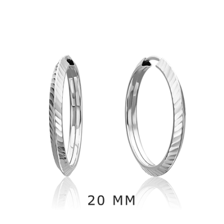 Серьги из золота без вставок 02-0074-41-000-1120-19 от KRASNOE, металл Золото, вставка Без вставок