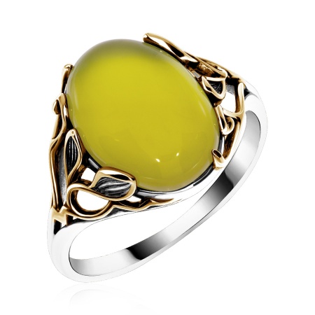 Купить кольцо из серебра с агатом в интернет-магазине KRASNOE