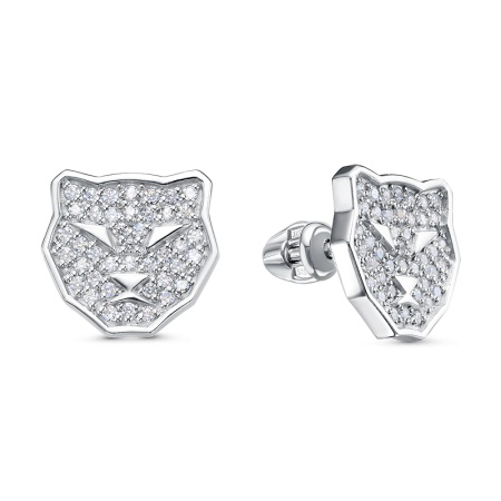 Серьги из серебра с0505959 от KRASNOE, металл Серебро, вставка Фианит