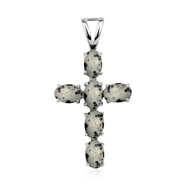 Подвеска из серебра с яшмой