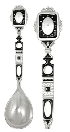 Ложка детская из серебра без вставок