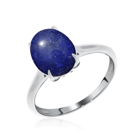 Купить кольцо из серебра с лазуритом в интернет-магазине KRASNOE