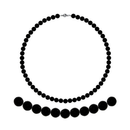 Бусы из серебра с агатами 8340396088-40-20