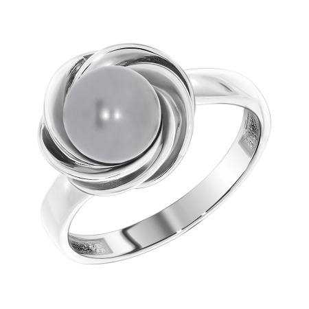 Купить кольцо из серебра с жемчугом в интернет-магазине KRASNOE