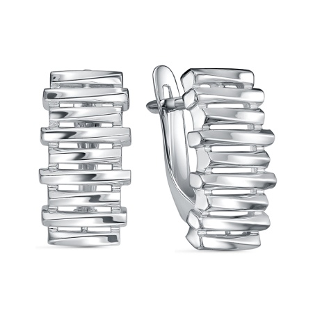 Серьги из серебра без вставок с2207733 от KRASNOE, металл Серебро, вставка Без вставок