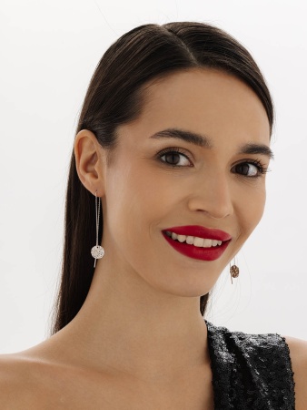 Серьги из серебра без вставок