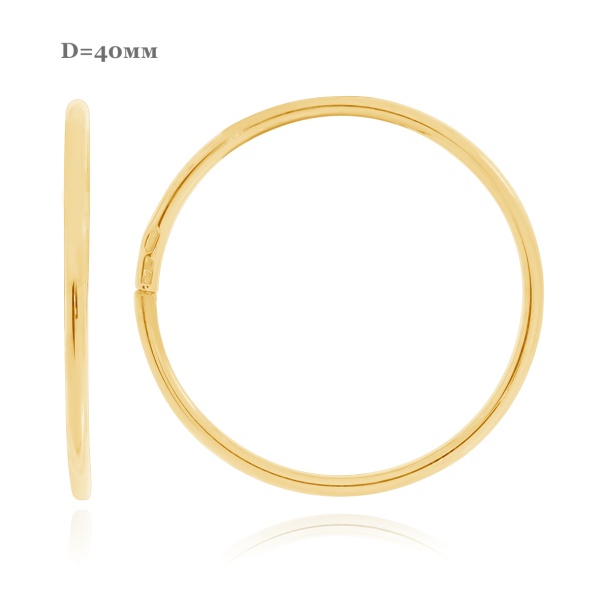 Серьги из серебра без вставок