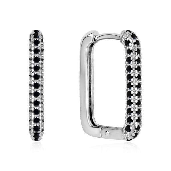 Серьги из серебра с ситаллами в ювелирном интернет-магазине