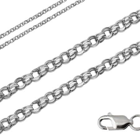 Цепь из серебра без вставок