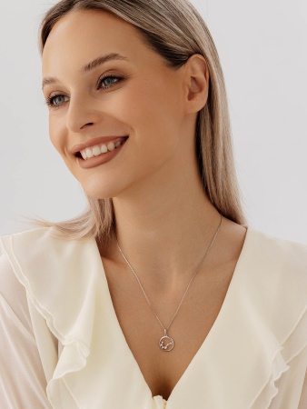 Купить подвеска из серебра с фианитами