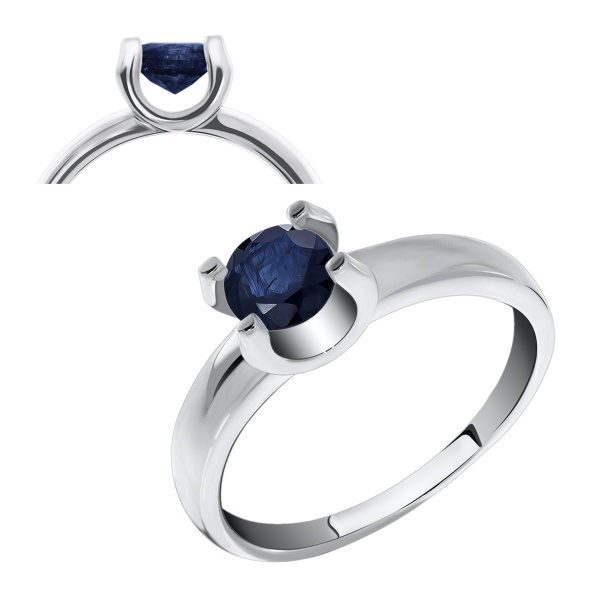 Купить кольцо из серебра с корундом в интернет-магазине KRASNOE